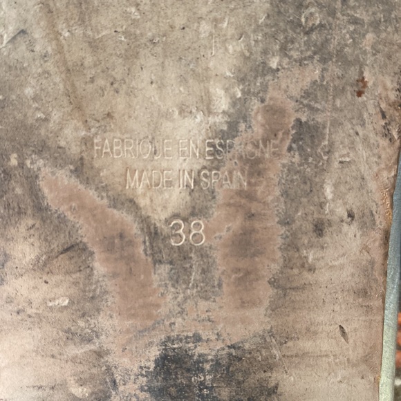 Free People At Ease Metallic Leather Slides  Size 38/8 - Picture 8 of 11